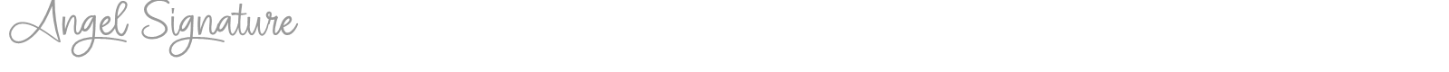 Angel Signature font preview